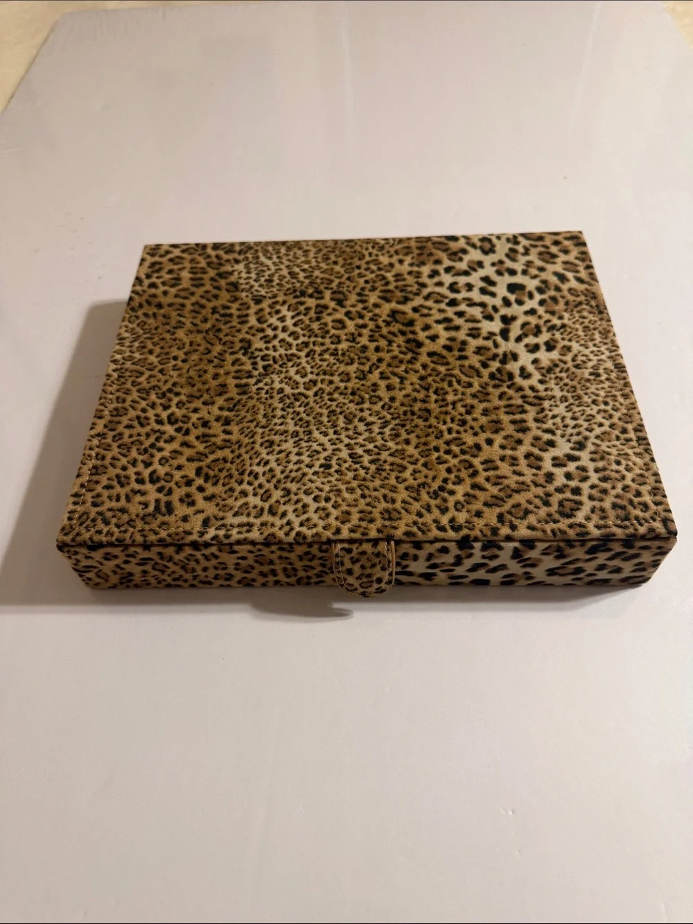 Reed & Barton Leopard Print Jewelry Organizer 10x8 NWOT